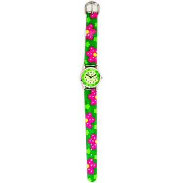 Детские наручные часы Тик-Так H101-1 зеленые цветы