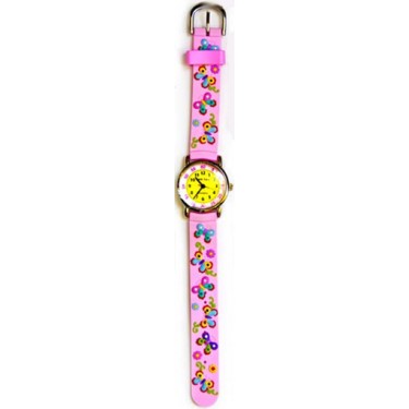 Детские наручные часы Тик-Так H101-2 розовые бабочки