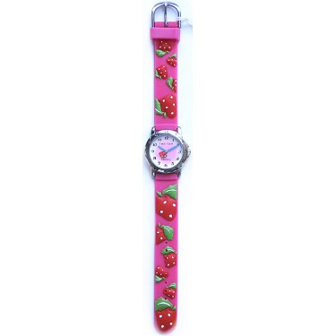 Детские наручные часы Тик-Так H105-2 розовая клубника