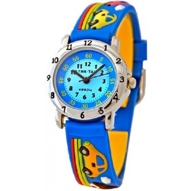 Детские наручные часы Тик-Так H105-2 синие машинки
