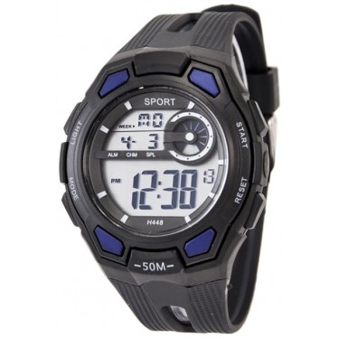 Детские наручные часы Тик-Так Н448 WR50 черно-синие