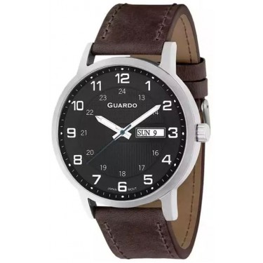 Мужские часы Guardo 10656-1 коричневый