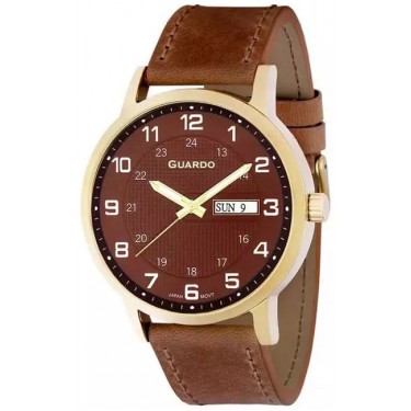 Мужские часы Guardo 10656-4 коричневый
