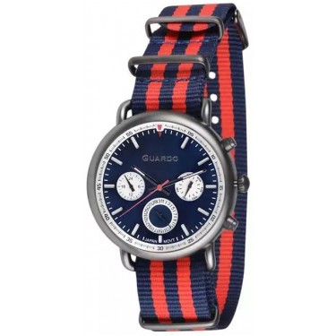 Мужские часы Guardo 11146-4 тёмно-синий