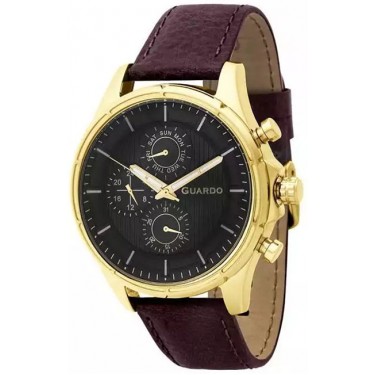 Мужские часы Guardo 11173-9 коричневый
