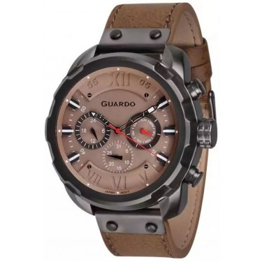 Мужские часы Guardo 11179-4 светло-коричневый