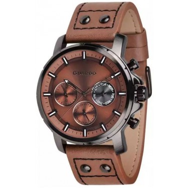 Мужские часы Guardo 11214-4 коричневый