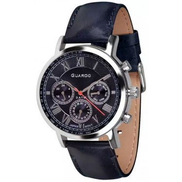 Мужские часы Guardo 11450-2 тёмно-синий