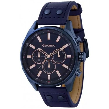 Мужские часы Guardo 11453-7 тёмно-синий