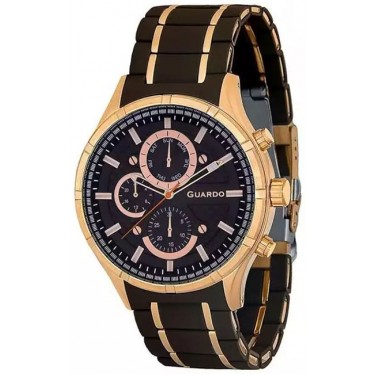 Мужские часы Guardo 11531-6 тёмно-коричневый