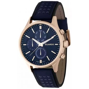 Мужские часы Guardo 11647-4 тёмно-синий