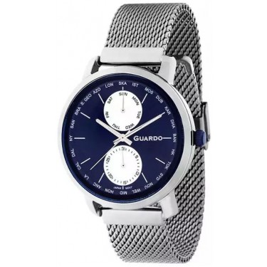 Мужские часы Guardo 11897-3 тёмно-синий