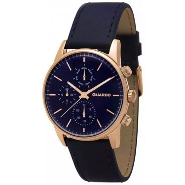 Мужские часы Guardo 12009-4 тёмно-синий