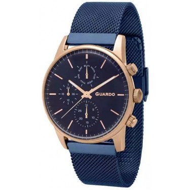 Мужские часы Guardo 12009(1)-4 тёмно-синий