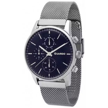 Мужские часы Guardo 12009(1)-5 тёмно-синий