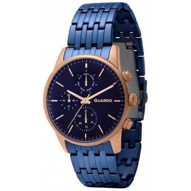 Мужские часы Guardo 12009(2)-5 тёмно-синий
