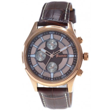 Мужские часы Guardo S00541A.8 коричневый сталь