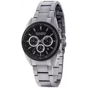 Мужские часы Guardo S1252-1.1.5 чёрный