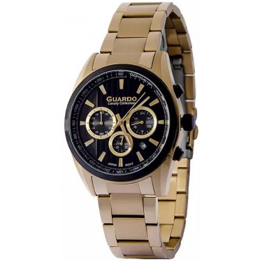 Мужские часы Guardo S1252-3.6.5 чёрный