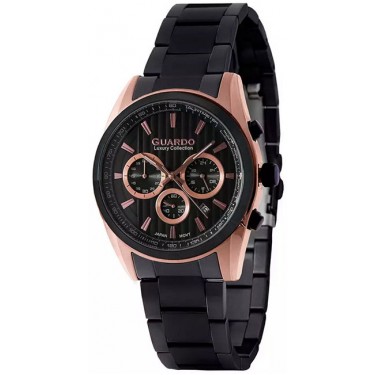 Мужские часы Guardo S1252-4.8.5 чёрный