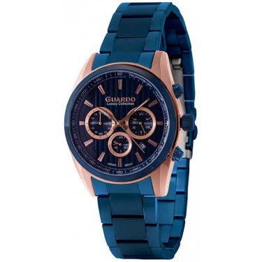 Мужские часы Guardo S1252-5.8.3 тёмно-синий