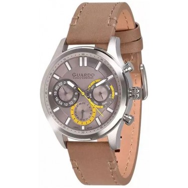 Мужские часы Guardo S1313.1 светло-коричневый