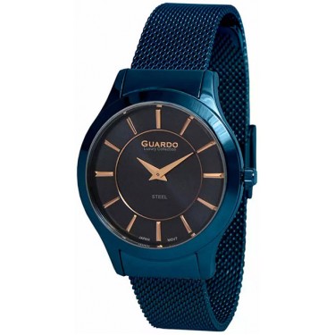Мужские часы Guardo S1370-6.3 тёмно-синий