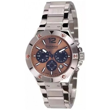 Мужские часы Guardo S1466.1 коричневый