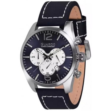 Мужские часы Guardo S1653.1 тёмно-синий