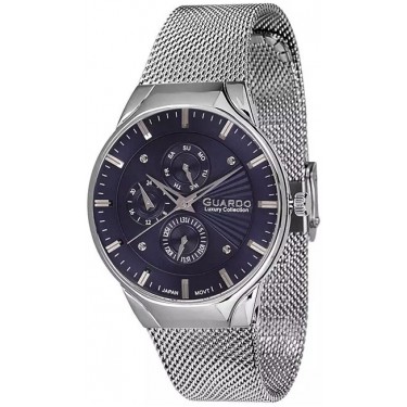 Мужские часы Guardo S1660.1 тёмно-синий