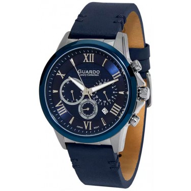 Мужские часы Guardo S1797-1.1.3 тёмно-синий
