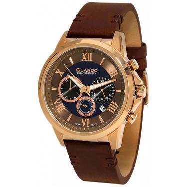 Мужские часы Guardo S1797-4.8 коричневый