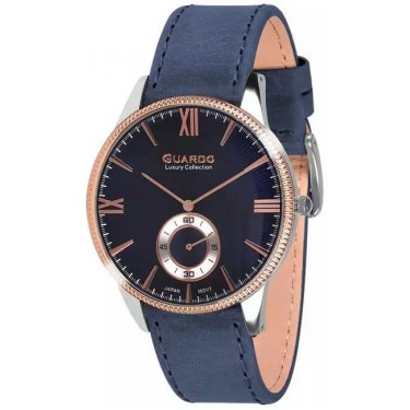Мужские часы Guardo S1863.1.8 тёмно-синий