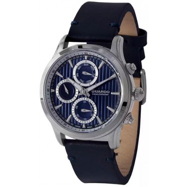 Мужские часы Guardo S2039-1.1 тёмно-синий