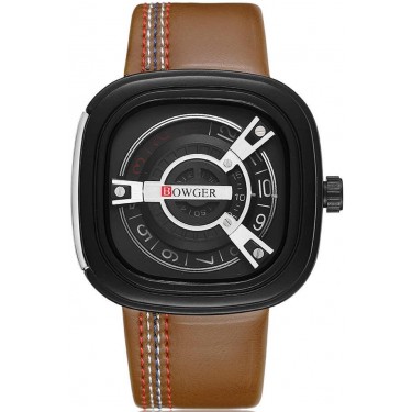 Мужские наручные часы Bowger G75014 Black/Silver/Brown