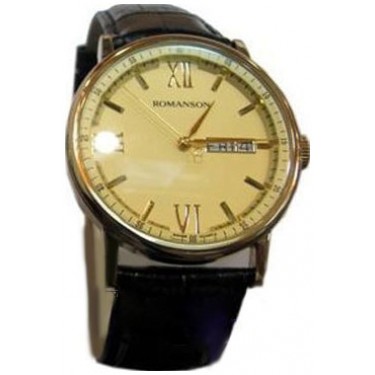 Мужские наручные часы Romanson TL 1275 MG(GD)BK