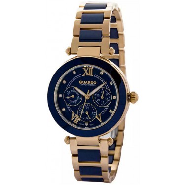 Женские часы Guardo S1849-6.6.3 тёмно-синий