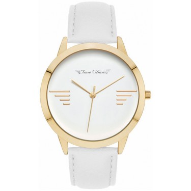 Женские часы Time Chain BAYSWATER LEATHER GOLD WHITE 70000/GD/W