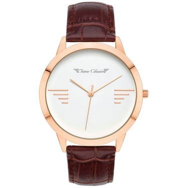 Женские часы Time Chain BAYSWATER LEATHER ROSE GOLD 70000/RG