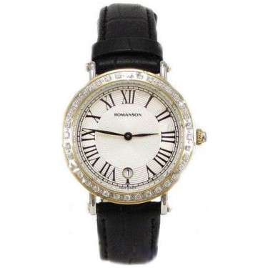 Женские наручные часы Romanson RL 1253Q LC(WH)BK