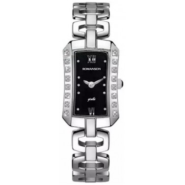 Женские наручные часы Romanson RM 0350Q LW(BK)