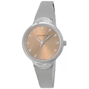Женские наручные часы Romanson RM 4203Q LW(BROWN)
