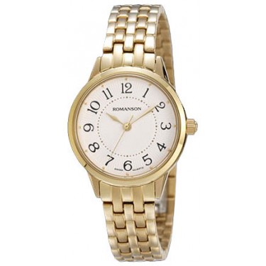 Женские наручные часы Romanson RM 4224 LG(WH)