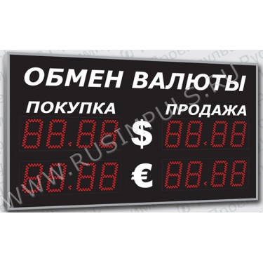 Уличные табло курсов валют Имп 311-1х2-S11 (ER2)