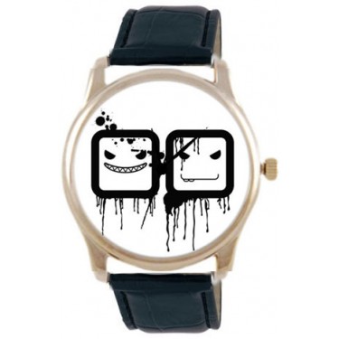 Дизайнерские наручные часы Shot Concept 2 х 2 черн. рем.