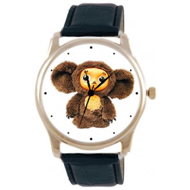 Дизайнерские наручные часы Shot Concept Чебурашка черн. рем.
