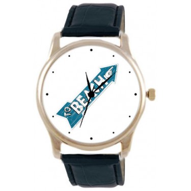 Дизайнерские наручные часы Shot Concept Как пройти на пляж черн. рем.