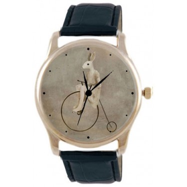 Дизайнерские наручные часы Shot Concept Пенни-фартинг черн. рем.