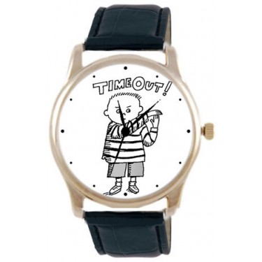 Дизайнерские наручные часы Shot Concept TimeOut черн. рем.