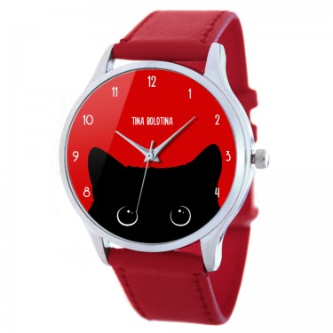 Дизайнерские наручные часы Shot EXTRA Кошка
